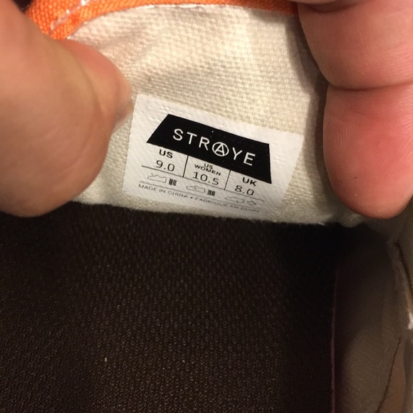 NWOT Stroya  Stripe Orange/ Camo Shoes. Size: 9.0 - Picture 7 of 8